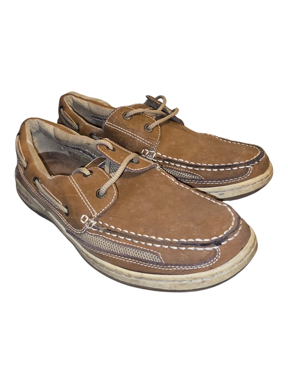 Margaritaville Brown Leather Boat Shoes
